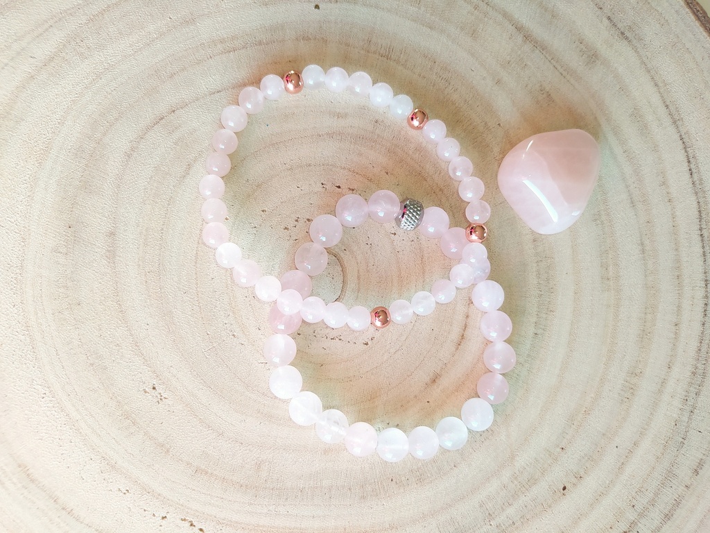 Quartz rose 8mm