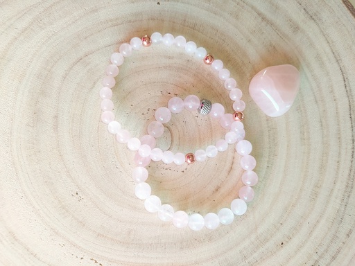 Quartz rose 8mm