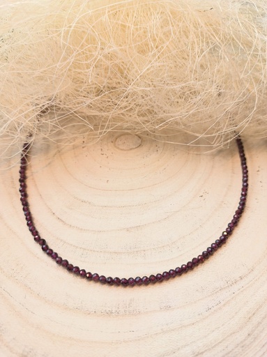 Collier Grenat 3mm
