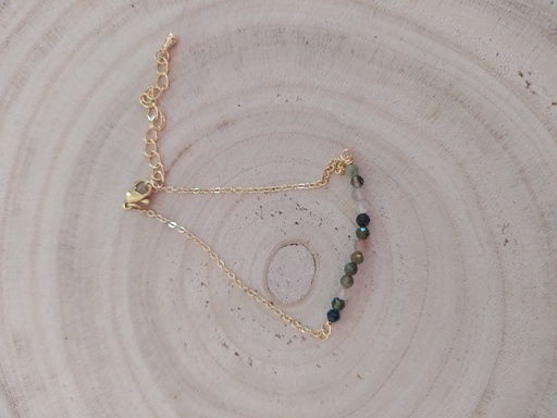 Bracelet Tourmaline melon d'eau 3mm