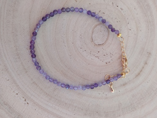 Bracelet Améthyste 3 mm