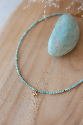 Collier Flora Amazonite