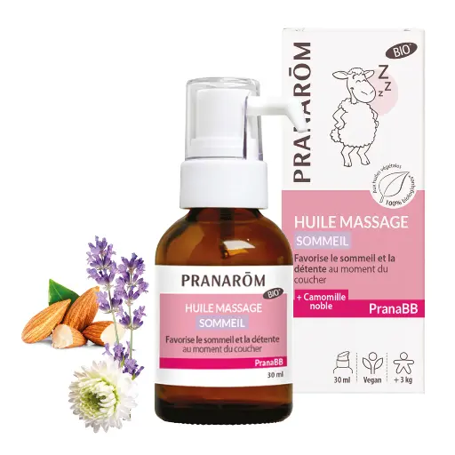 Huile massage sommeil bébé BIO