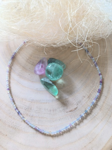 Collier en fluorite 3mm
